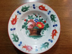 Antique raven house flower pattern wall plate, decorative plate 1.