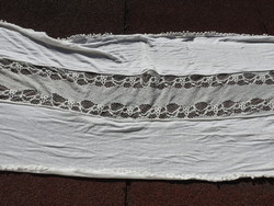 Long white lacy scarf