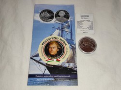 Menyric Benyovszky silver commemorative coin 10000 ft pp