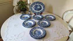 English enoch wedgwood, faience tableware, for 6 people