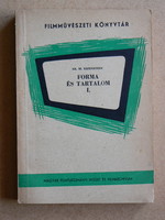 Form and content i., Sz.M. Eizenstein 1964, book in good condition (330 copies), rarity !!!