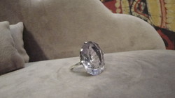 Ezüst gyűrű, ametiszt kővel