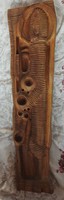 István Nagy sculptor - water world - martyr - wall abstract wood carving