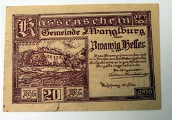 Régi utalvány 1920. Ausztria 1.6