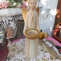 Ceramic large - angel - candle holder