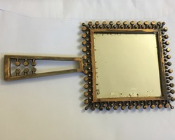 Retro Kopcsanyi Ottó Tükör Bronz Réz