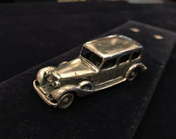 Ezüst miniatűr autó - Pullman Horch 850