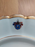 Szilasi és pilisi Szilassy család Alt Wien antik porcelán tál magyar nemesi címerrel 1847