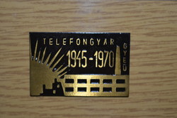 Telefongyár GYEÜ 1945 - 1970 jubileumi emlék doboz  ( DBZ 0056 )