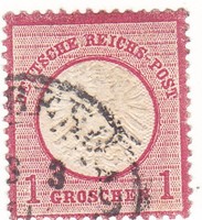 Német birodalom forgalmii bélyeg 1872
