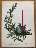 Cute Christmas postcard - gyurics eve drawing