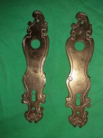Antique ornate copper door handle closure, motherboard in pairs in one picture according to 30.