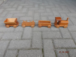 Old wooden toy train --- 1 ---