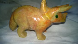 Mineral mini rhino animal figurine flawless