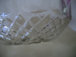 Giant salad bowl cut into glass 4 liters 30 cm in diameter 11 cm high