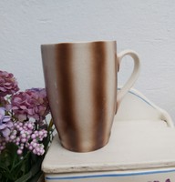 Granite rare striped mug with nostalgia, village decoration collectible piece