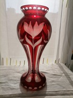 Peeled purple vase