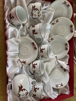Kalocsai porcelán kávés készlet