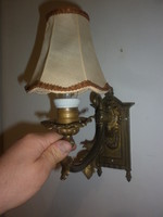 Antik szép díszes réz falikar fali  lámpa