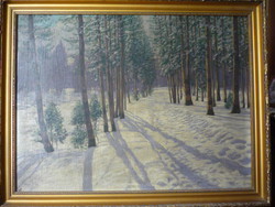 Viktor Olgyai: lights in the winter forest 210927