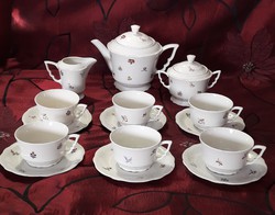 Régi ritka Zsolnay porcelán teás készlet