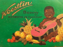 Régi bonbonos doboz Koestlin Bonny desszertes papírdoboz