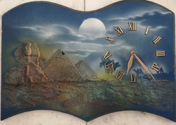 Egyptian sphinx wall clock