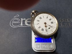 Keyed silver pocket watch, nice big piece 50mm.Kn! No.Second, billego intact!