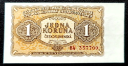 Csehszlovákia 1 korona 1953 UNC