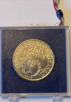 1976. II. Rákóczi Ferenc 200 Forint ezüstérme BU + doboz - 411.