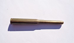 Well-used pen made of cartridge case with parker / pax insert