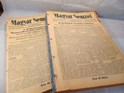 Magyar Nemzet 1942 - 1943 - Háborús , politikai napilap  közel 180 darab egybekötve