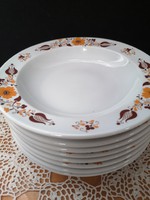 Alföldi porcelán leveses tányér Panni dekor