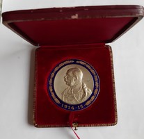 József Ferenc 1914-15 enamelled commemorative coin in his own gift box. So rarer!