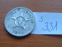 KUBA 5 CENTAVOS 1971 ALU. Pénzverde Kremnica, Körmöcbánya, Szlovákia  S331