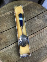 Fiber serving spoon with old agate handle