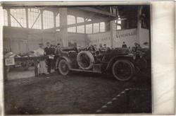 1909 A Henrik herceg túraúton résztvevő kocsikból rendezett kiállítás Budapesten