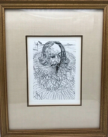 Salvador dali: cervantes- original etching, with certification! There is no halving offer at the discount !.