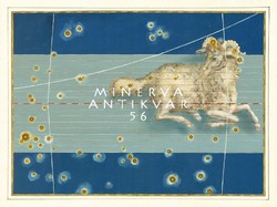 Aries aries constellation constellation sky map horoscope zodiac reprint j. Bayer uranometry 1625
