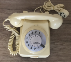 CB 76MM vajszínű, asztali, tárcsás telefon