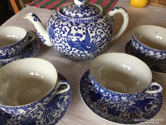 4 személyes japán porcelán, pfoenix madaras, csodás (30)