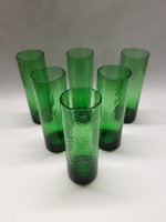Zöld színű Karcagi fátyolüveg poharak