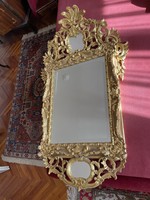 Carved baroque style mirror