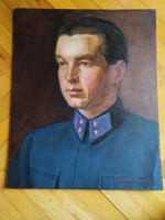 Olaszy Sándor (1902 Szarvas-1976 USA) Katona portré 1944.