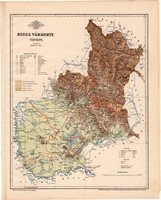 Map of Bereg county 1899 (2), atlas, pál gönczy, 24 x 30, hungary, county, district, posner k.