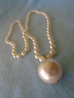 Huge pearl necklace Danish designer jewelry new not used