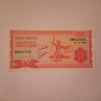 Unc 20 Francs Burundi 2007 !!