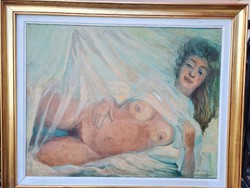 Zoltán Gedeon - female nude - (collection of 18 paintings) - (1922) - Transylvania