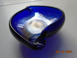 Kézzel készült Kobaltkék vastagfalú eozinmázas művészi üveg
