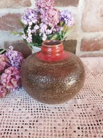 Beautiful retro 12.5 cm tall chubby german gdr vase collector rare piece